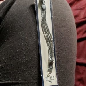 Keep Collective multi chain bracelet silver